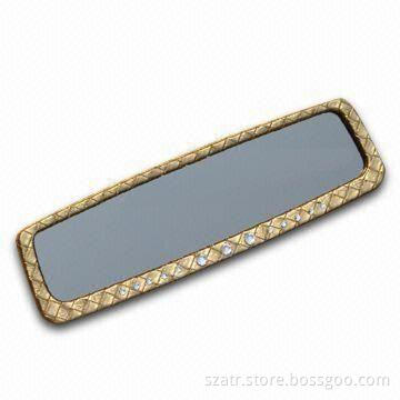 Car Mirror with Imitated Diamond, Available in Black and White